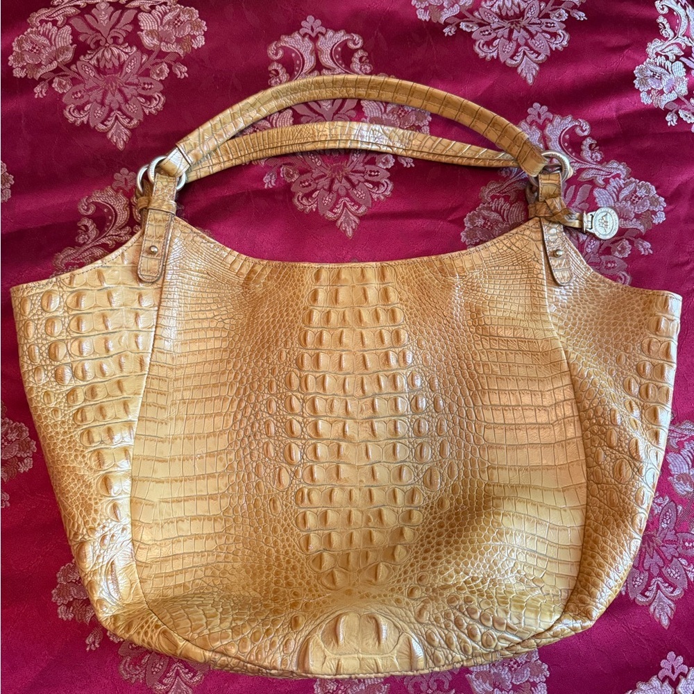 BRAHMIN X LARGE TOTE Crocodile-Embossed
